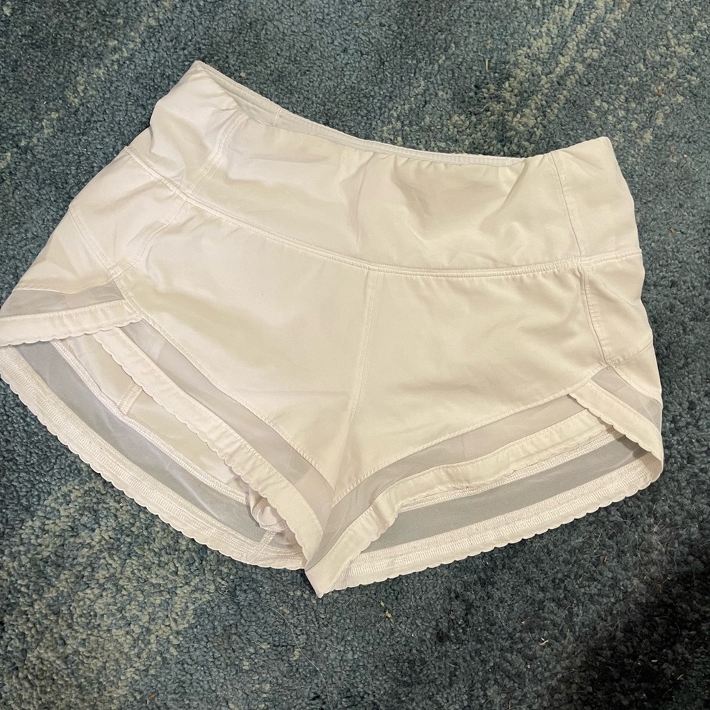 Make an offer! Lululemon shorts size 2 (white) 🤍